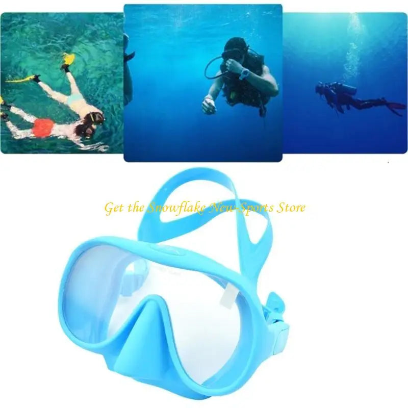 E56D Diving Mask Silicone Anti-Fog Snorkeling Goggles Underwater Mask