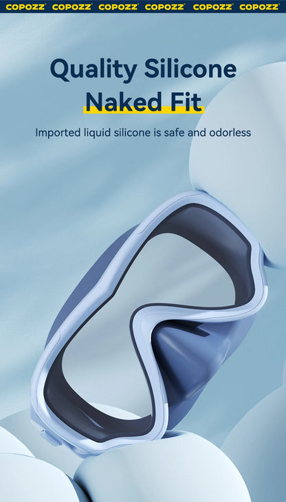 COPOZZ Underwater Scuba Diving Mask and Snorkel Anti-Fog Goggles Glasses Diving Swimming Easy Breath Tube Set for Kids Children