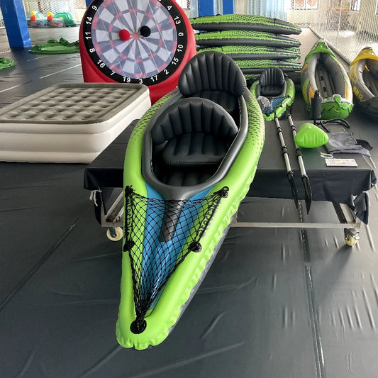 KAYAK Inflatable Rowing Boat Set For Sport Gaming Outdoor On Water Sport