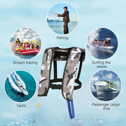 Adult's Sailing Inflatable Life Jackets Ultimates Convenience For Outdoor Water Activities