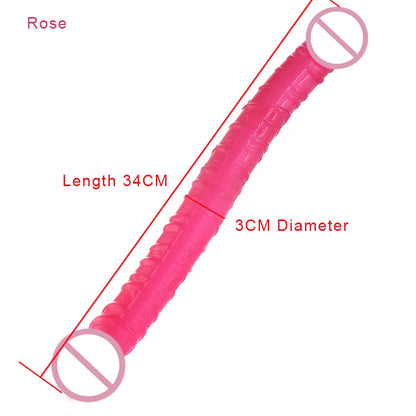 Sexy Toys Both Ends Dildo For Women Vaginal Plugs Prostate Massager Masturbators Adult Supplies Anal Dilator Exotic Accessories