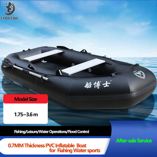 Professional Boat Raft Inflatable Set Dinghy Rowing Boats for Adults Kayak Canoe Fishing Tear-Resistant Foldable Drifting Boat