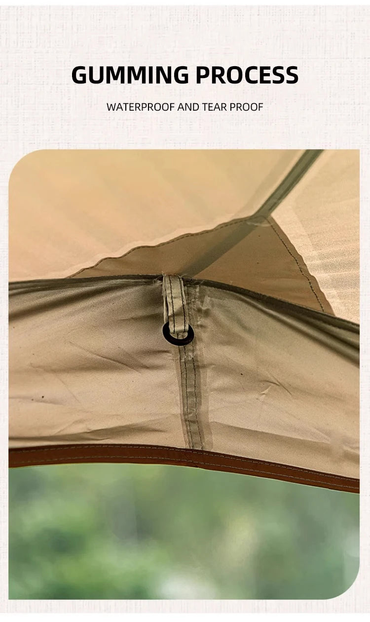 MOUNTAINHIKER Outdoor With Windows Tent 8-10Person Camping Dome Tents Light Luxury Round Big Canopy Large Awning Pergola Tent