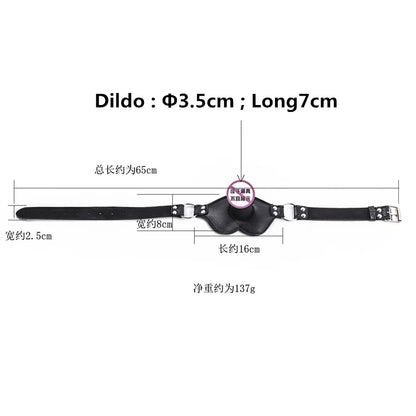 Adult Sex Products Silicone Dildos Gag  Leather Harness Open Mouth Gag Bondage BDSM Sex Toys for Couple Adult Games Erotic Toys