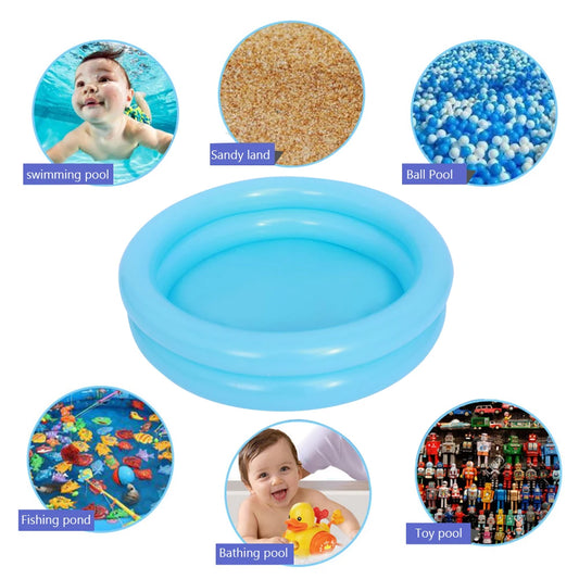 PVC Children Inflatable Pool Bathing Tub Baby Kid Home Outdoor Swimming Pool Inflatable Swimming Pool for 0-3Y
