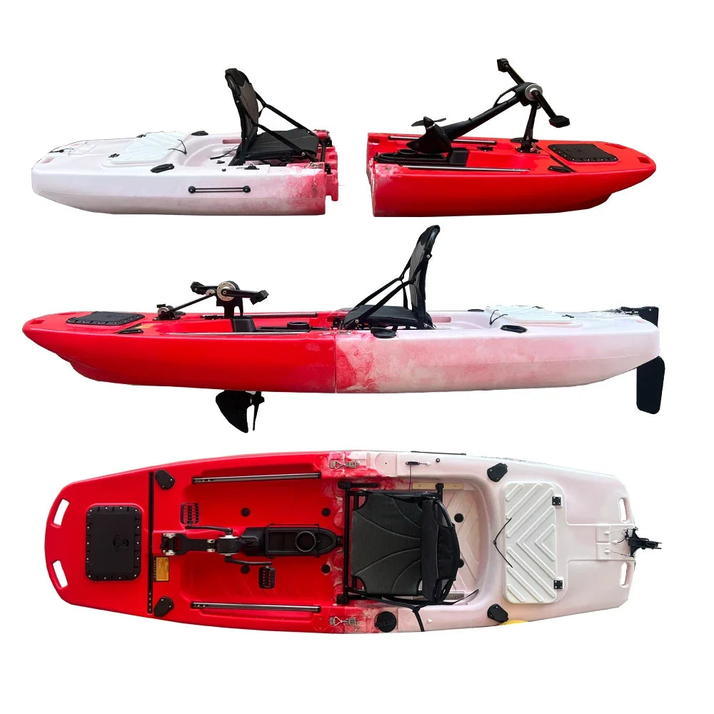 Fin pedal kayak, hard kayak, two sections, three sections, single person, double person, split kayak, splicing type