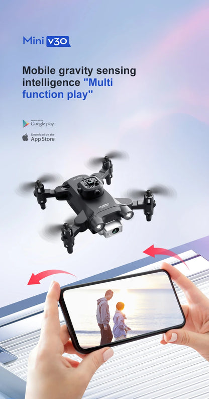 4DRC New V30 Mini Drone with Camera HD 4K 1080P FPV RC Drones Profesional Five-sided Obstacle Avoidance Helicopter Dron Toy Gift