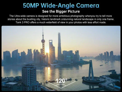 8849 Tank 3 Pro by Unihertz 5G Rugged Projector Phone 23800mAh 512GB ROM Mobile Phones 200MP 120W Charger OTG Smartphone Android