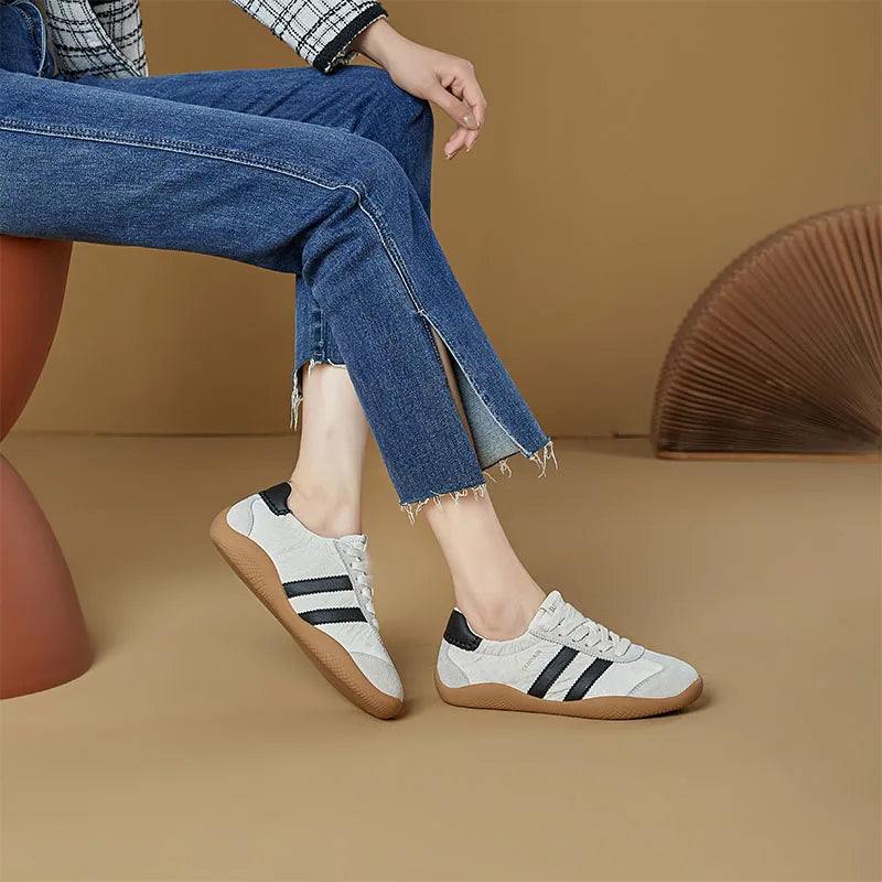 AIYUQI 2026 New Spring and Autumn Women's sneakers  Flats Dexun Women Shoes Genuine Leather, Stylish, Non-slip female Shoes