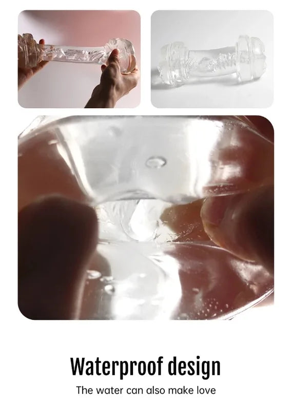 Sex Adult Toys Male Sex Products Masturbator Cup Soft Pussy Transparent Vagina Anal Adult Exercise Supplies Pocket Cup for Men