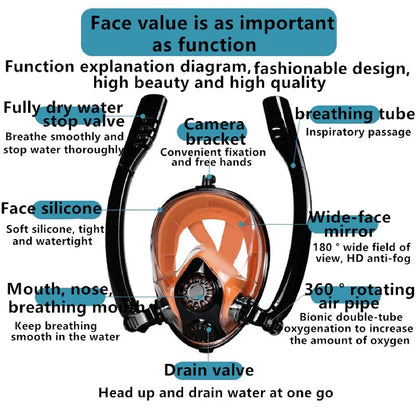0.5L Mini Scuba Diving Tank 5-10 Minutes Lung Tank with diving mask Snorkel Air Snorkeling Equipment Outdoor Oxygen