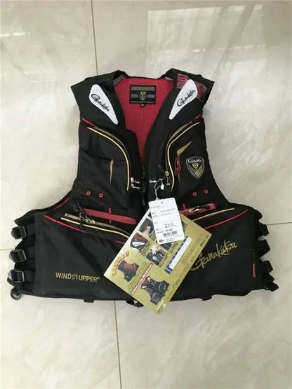 Man Fishing Vest Outdoor Buoyancy Vest for Men Multi-functional Breathable Life Vest Jacket for Drifting Swimming