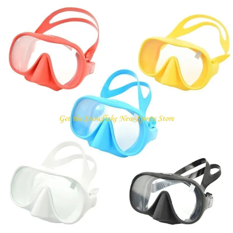 E56D Diving Mask Silicone Anti-Fog Snorkeling Goggles Underwater Mask