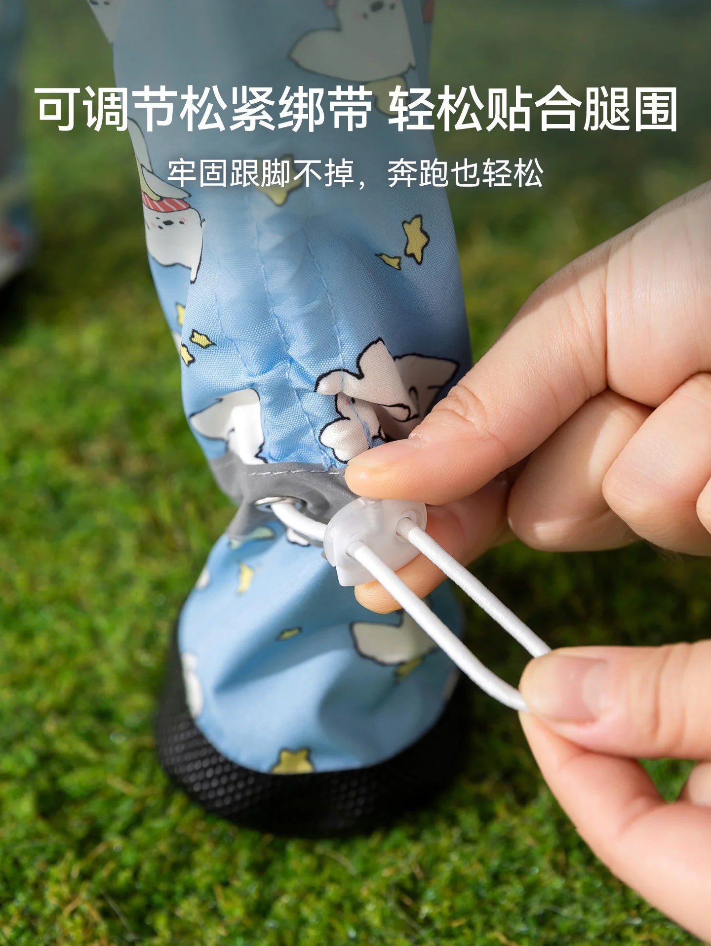 Dog full package with stomach protection and feet, dust-proof pants for winter outings, dirt proof and plush warm pet clothes