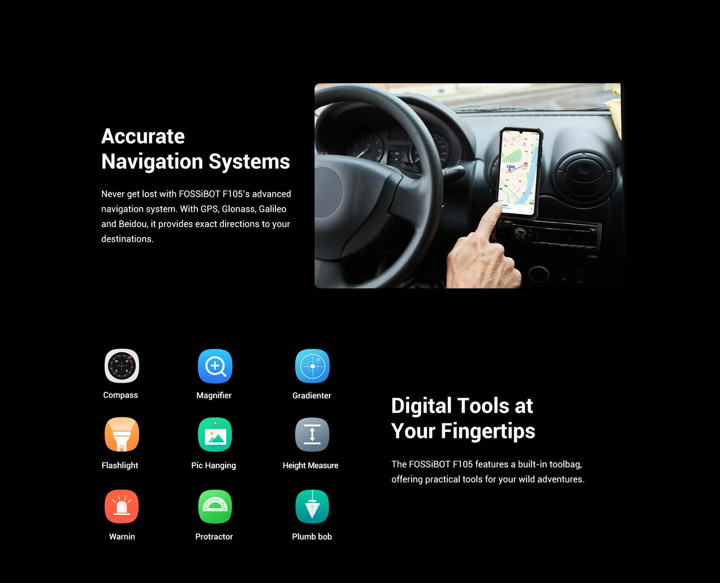 [World Premeire]FOSSiBOT F105 Rugged Smartphone Android 14 OS 10300mAh 12+64GB Mobile Phone 20 MP Camera 6.745" HD+ IPS Phone