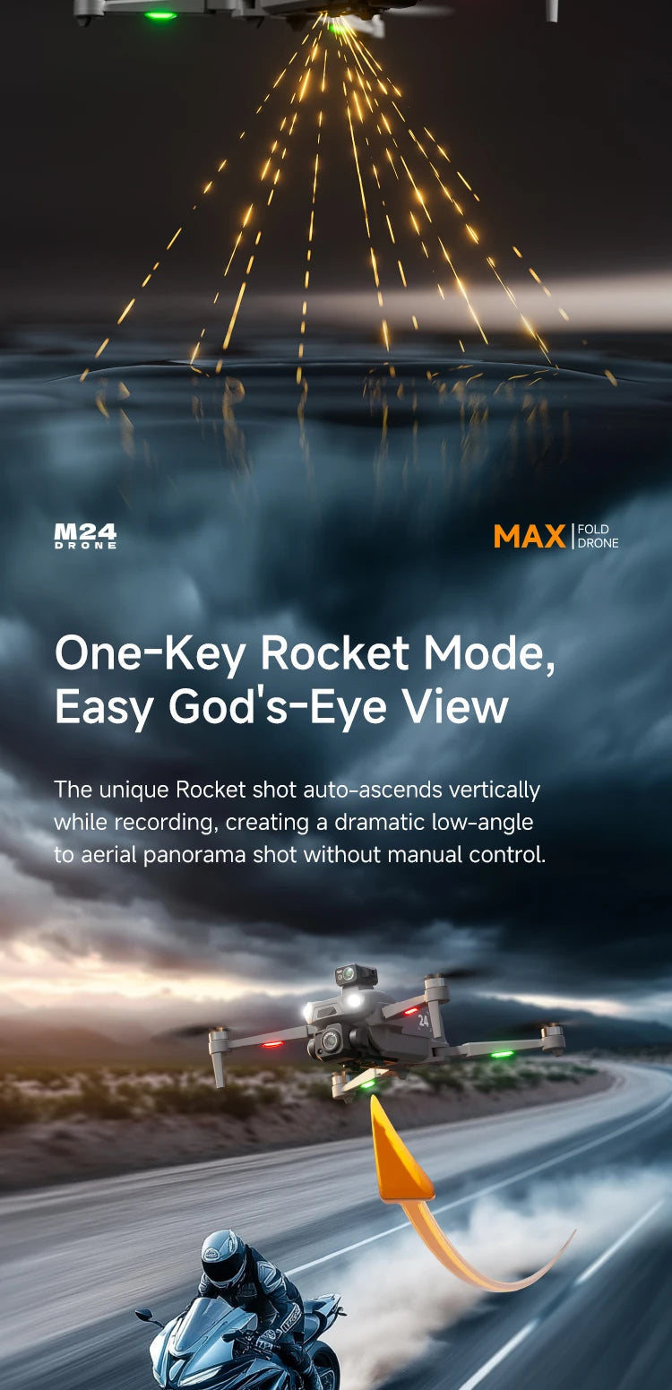 Aerial Drone 4.5-inch Large Screen M24 GPS Positioning Payload Delivery Touchscreen Control 360° Intelligent Obstacle Avoidance