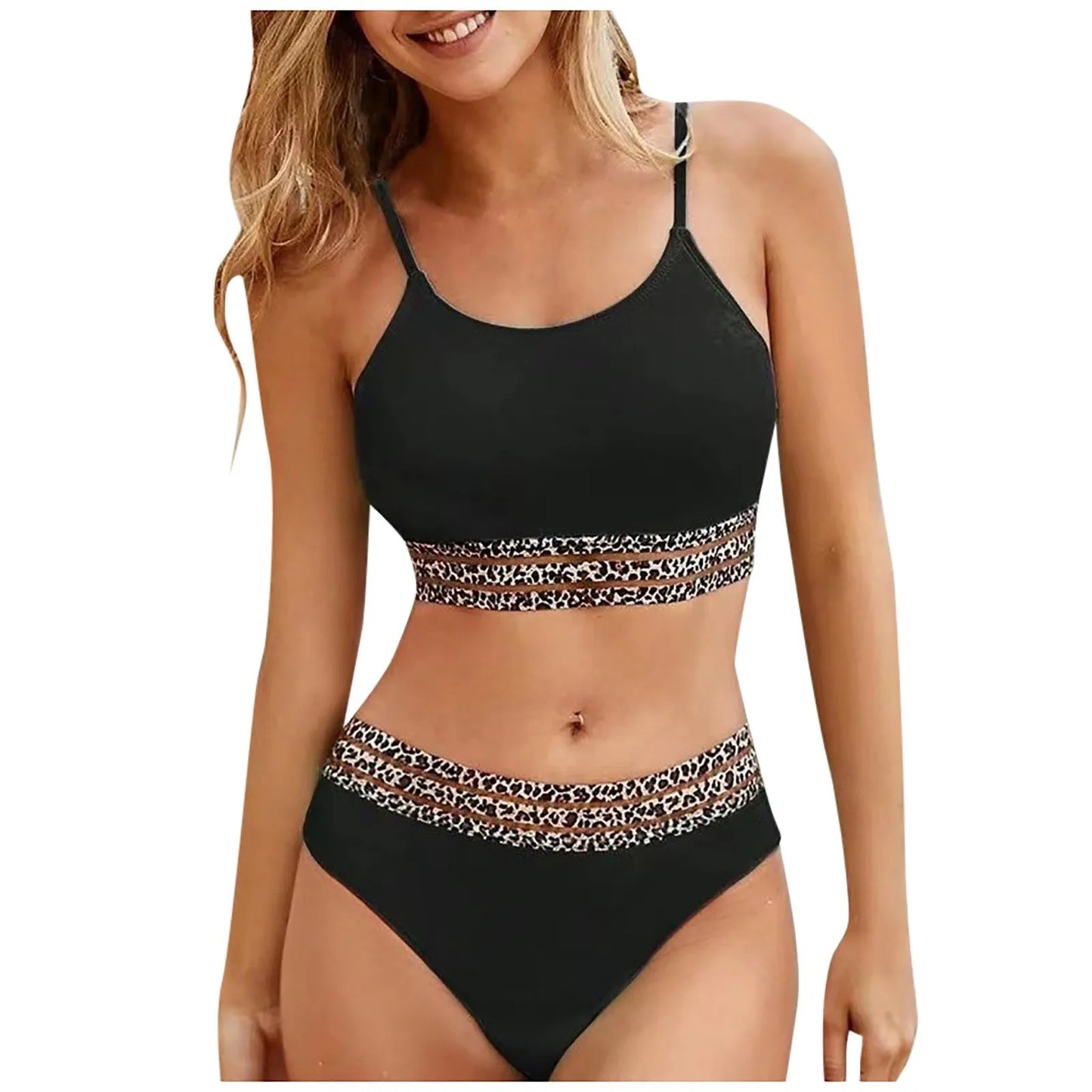 Female Bathing Suit Swimwears Women'S Sexy Triangle Bikini Two Pieces High Waisted Female Swimwear Summer Bikinis Sets купальник