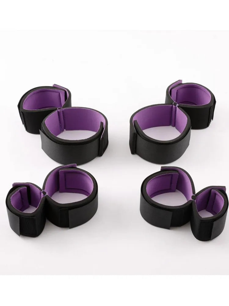 Adult Game Sexy Toys For Men Women BDSM Bondage Adjustable Handcuffs Ankle Straps Fetish No Vibrator Erotic Sex Shop 18+