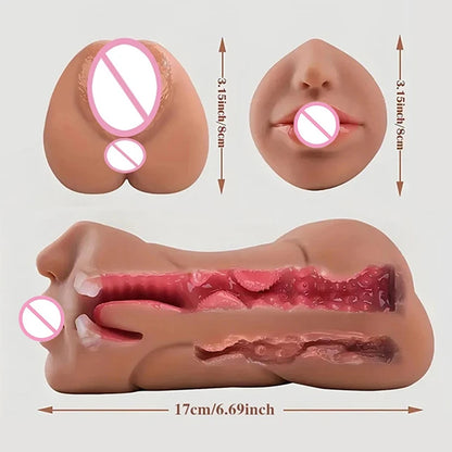 Male Sex Toys With Sexy Mouth Realistic Vagina And Tight Anus Ass Oral Sex Doll Stroker Adult Toys Adult Supplies For Men