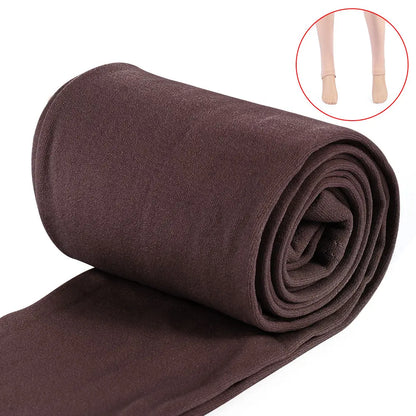 Women Winter Thermal Warm Velvet Thick Pantyhose Fluff Lined Stretch Slim Leggings Pants Ankle-Length