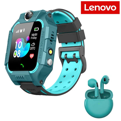 Lenovo Q19B Kids Smart Watch With Headset 4G GPS Location Tracker Sim Card Waterproof Call Camera Mobile Smartwatch For Gift