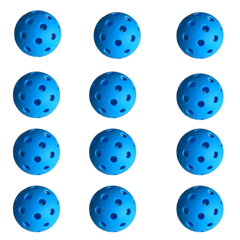 3/6/12pcs Indoor Pickleball Balls 26 Holes Colorful and Durable Pickleballs 72mm Training Ball Practice Competition Pickleball