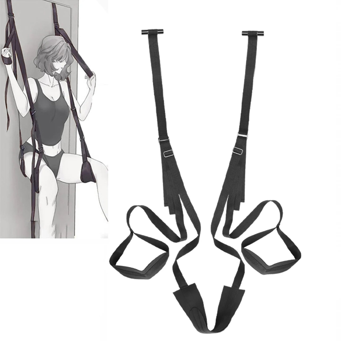 Hanging Sex Door Swing BDSM Sex Toys for Couples Fetish SM Bondage Restraints Adults Games Sex Furniture Swings Over The Door