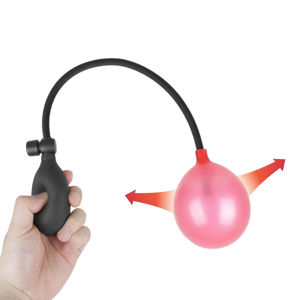 Inflatable Pump Sex Toys For Adult Games Women Vaginal Expander Anal Plug Men Butt Dilator Female Masturbator Erotic Bondage Set
