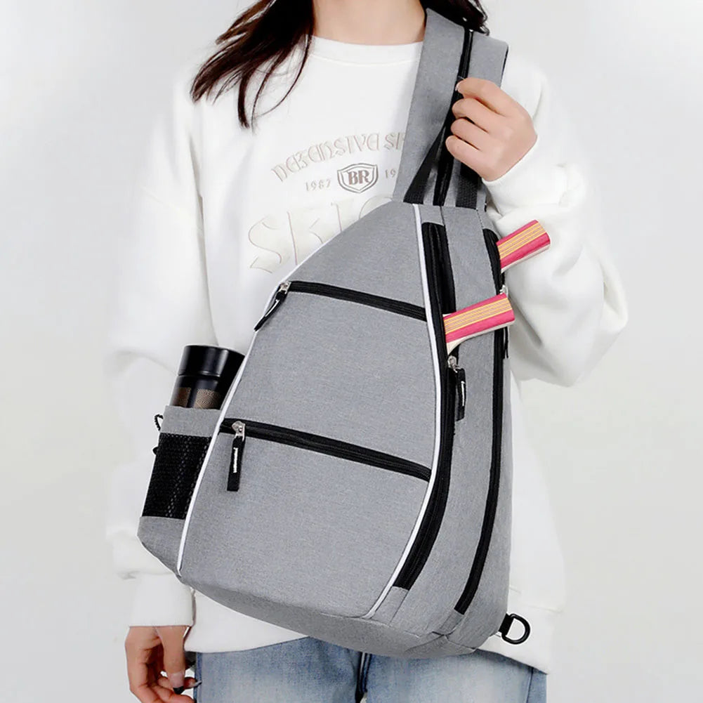 Pickleball Bag Racketball Sling Bag Adjustable Pickleball Backpack Multifunctional Sports Backpack Large Capacity Tennis Bag