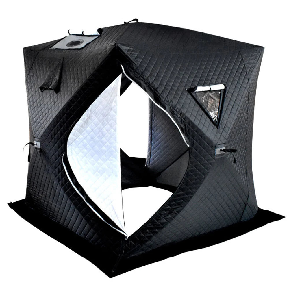 Easy Set-up Winter Fishing Tent Ice Fishing Tent Portable Ice Fishing Shelter Waterproof & Windproof Winter Fishing Equipment