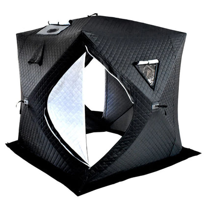 Easy Set-up Winter Fishing Tent Ice Fishing Tent Portable Ice Fishing Shelter Waterproof & Windproof Winter Fishing Equipment