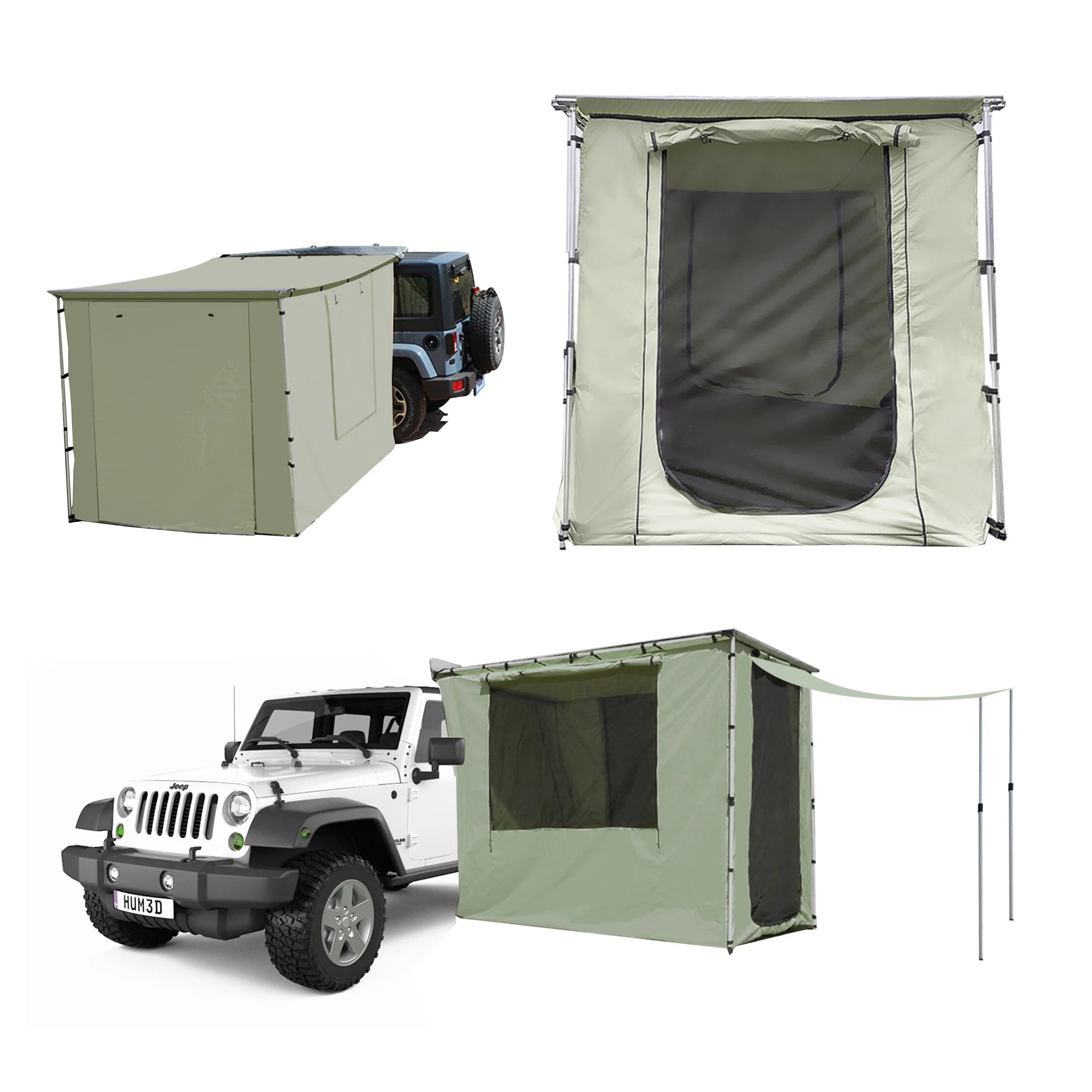 Camping Car Tent Side Awning Annex Room Outdoor Camping Mosquito Net Room Without Awning / Base Cloth