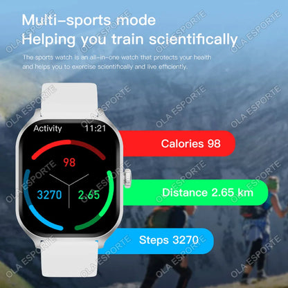 Sports Smart Watch Fitness Clock Health Monitor Waterproof Smartwatch Wireless Bluetooth Call Watches Men Women Smartwatch 2025