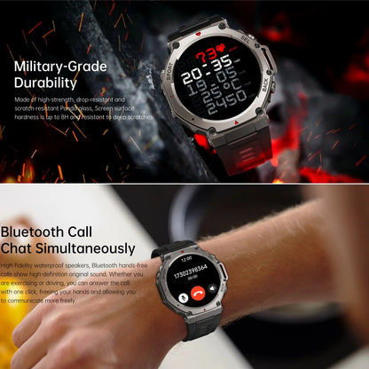 Original T-Rex 3 Military Smart Watch Bulit-in GPS Compass Altimeter Barometric 5ATM Waterproof AMOLED Bluetooth Call Smartwatch