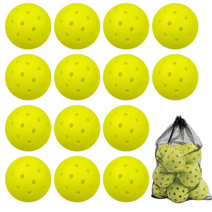 74MM 48-Hole Outdoor Pickleballs Seamless Roto-Molded Design for Durability Pickle Ball for Beginner Intermediate Player 12 Pack
