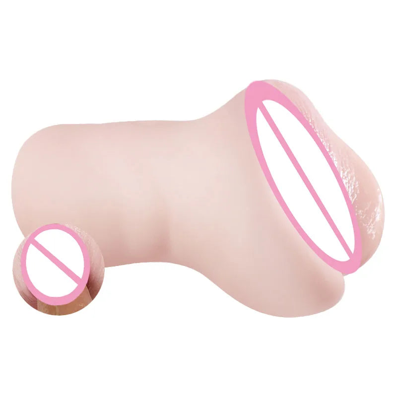 Adult Masturbation Sex Toys High Quality Male Portable Pocket Pussy Lifelike Female Vagina Anal 2 Holes Adult 18+ Sex Products