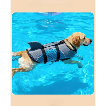 Dog Life Jacket Tear Resistant Dog Life Vest with Rescue Handle Pet Safety Swimsuit Small and Medium-sized Dog Life Jacket