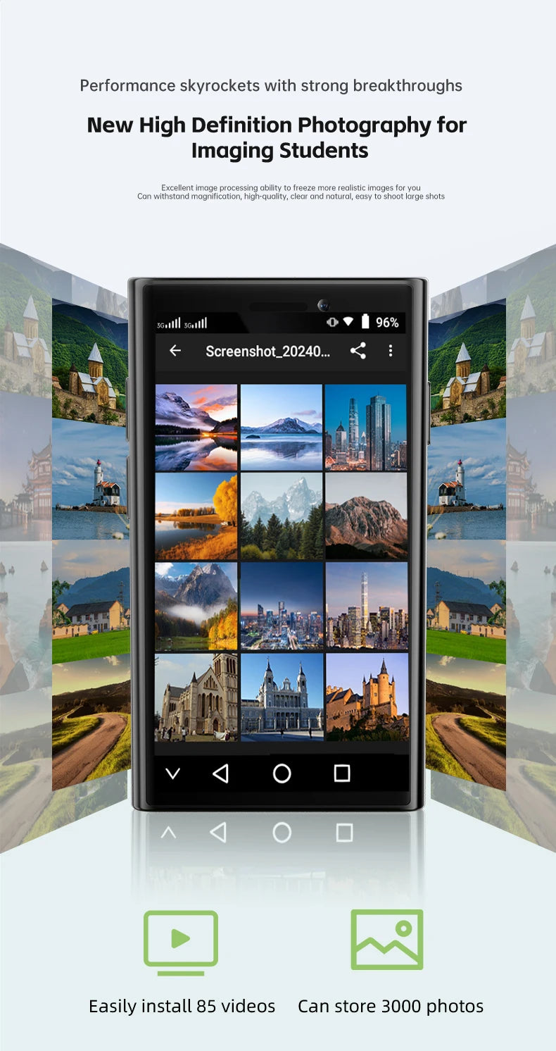 SERVO S26 Mini Smartphones Android 9.0 Dual SIM 3.0'' HD 900mAh WIFI Bluetooth 2GB+16GB Face Unlock 3G Small Mobile Phone Type-C