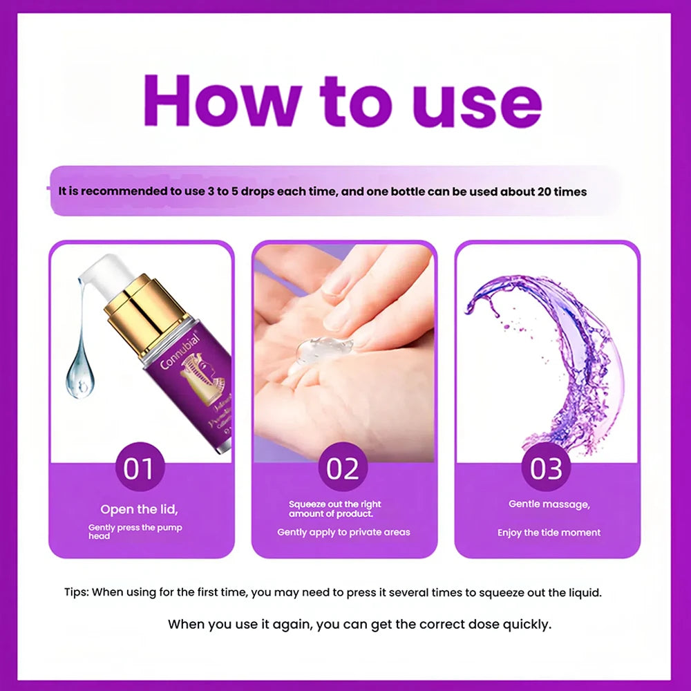 Female Pleasure Enhancer 20ml Orgasm Libido Enhancement Lubricant Vaginal Tight Moisturizing Orgasm Water Adult Sex For Women