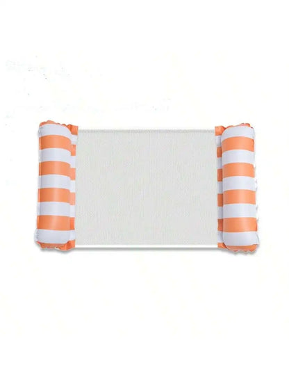 Foldable Inflatable Floating Swimming Pool Party Water Hammock Air Mattresses Pvc Stripe Water Floating Inflatable Mat Set