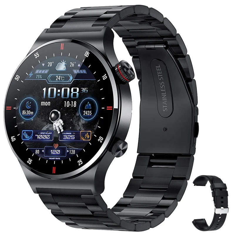 New ECG+PPG Bluetooth Call Smart Watch Men AMOLED Full Touch Sports NFC Watches Men Smartwatch Waterproof For Android Ios