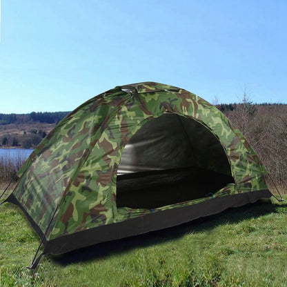 Outdoor Camouflage UV Protection Waterproof One Person Tent for Camping Hiking