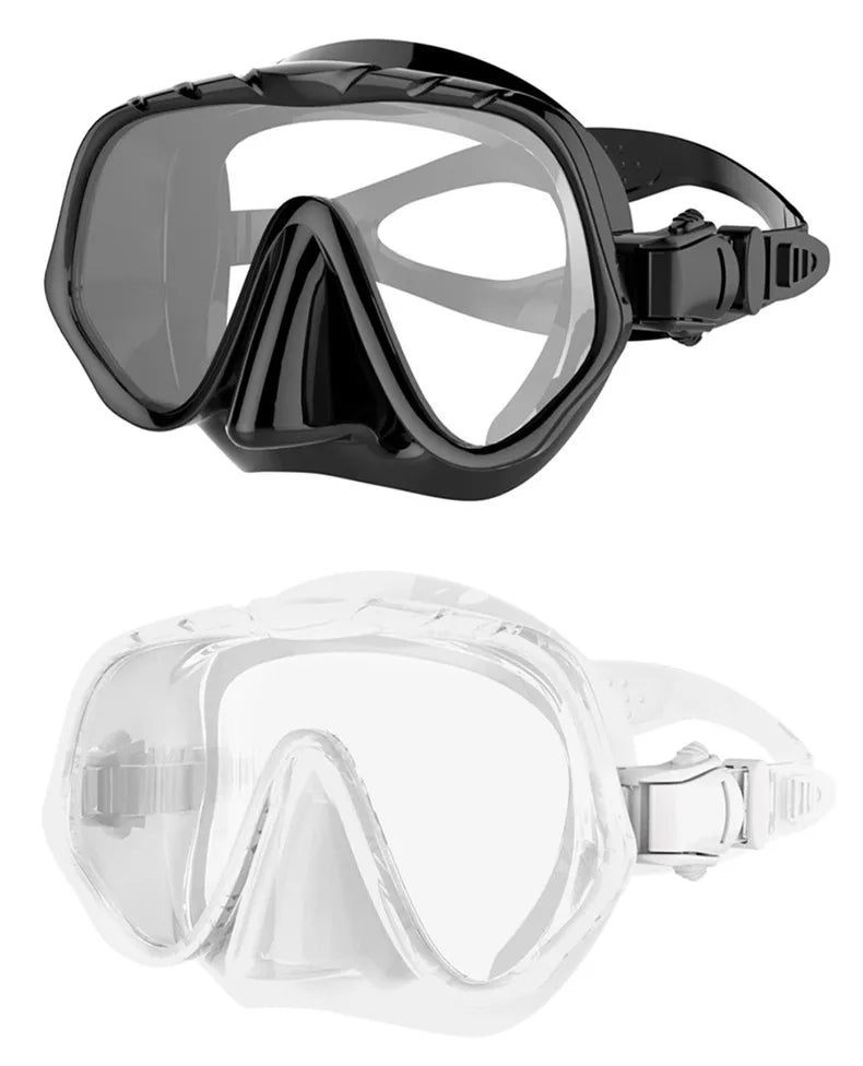 New Brand Professional Brand Diving Mask Seal Silicone Skirt Strap Snorkel Scuba Goggle With Great Vision Tempered Glass Adult