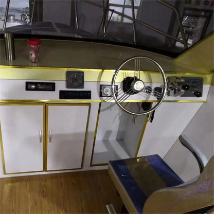 China Factory Cheap 6 Meters 10 Seats  Yacht Luxury Boat Yacht for Water River Park  Sea Beach Tourism