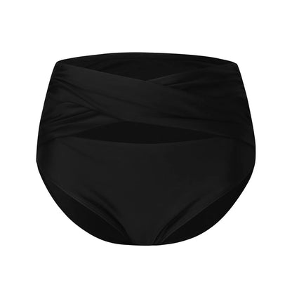 Summer Beach Swimsuit Women'S Bikini Swimsuit High Waisted Pleated Sexy Bikini Bottoms Swimsuit Shorts Beachwear Bañador