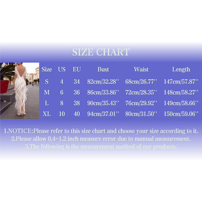 Womens Deep V Midi Fringed Dresses Sleeveless Pencil Party Solid Elegant Sexy Skirt Long Dresses Evening Party Mujer
