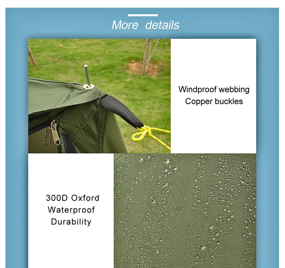 Bushcraft Tent Baker Style Outdoor Camping Multifunction Bushcraft Shelter Woodland Tent Backwoods Hot Tents for 2 Persons