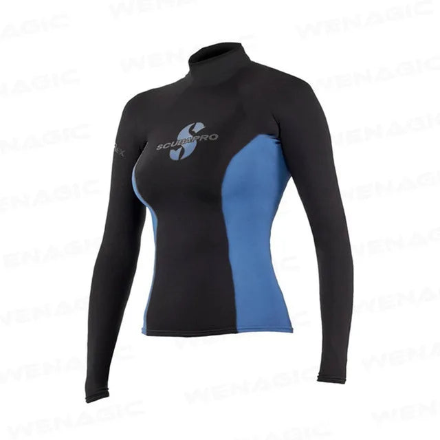 Women Wetsuits 2026 New Soft Slim-Fit UV Protection Skateboard Swimsuit Split Long Sleeve T Shirts Quick-Drying Rash Guard