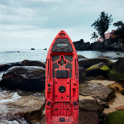 9.5ft Fishing Kayak Ultra Wide Stable Rotational Modular Plastic Canoe For Water Sports Surfing Pack Kayaks