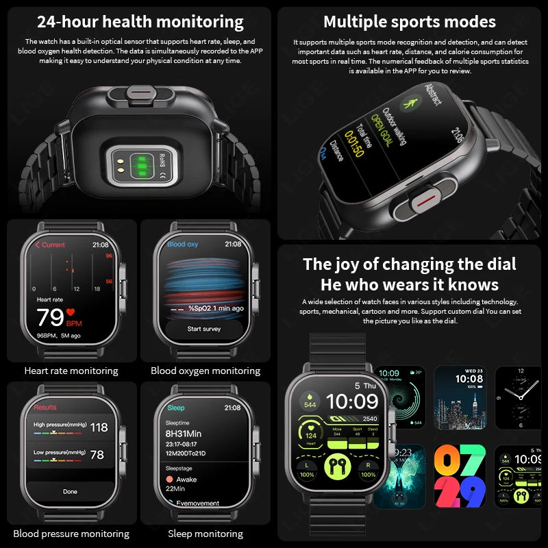 TWS 2in 1 Smart Watch with Headphones Sports Watch Bluetooth Headset Call Watch Men Health Monitor NFC Women Smartwatch Earbuds